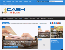 Tablet Screenshot of cashhloan.com